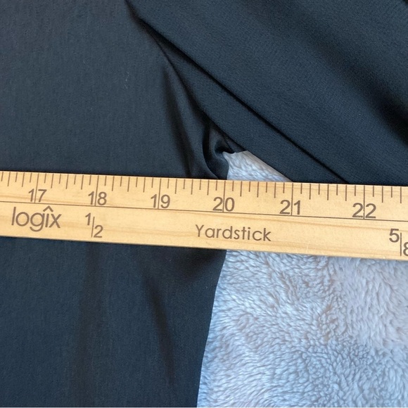 Free People Black Long Sleeve Button Down Sheer Bottom Half Size Small - Picture 10 of 12